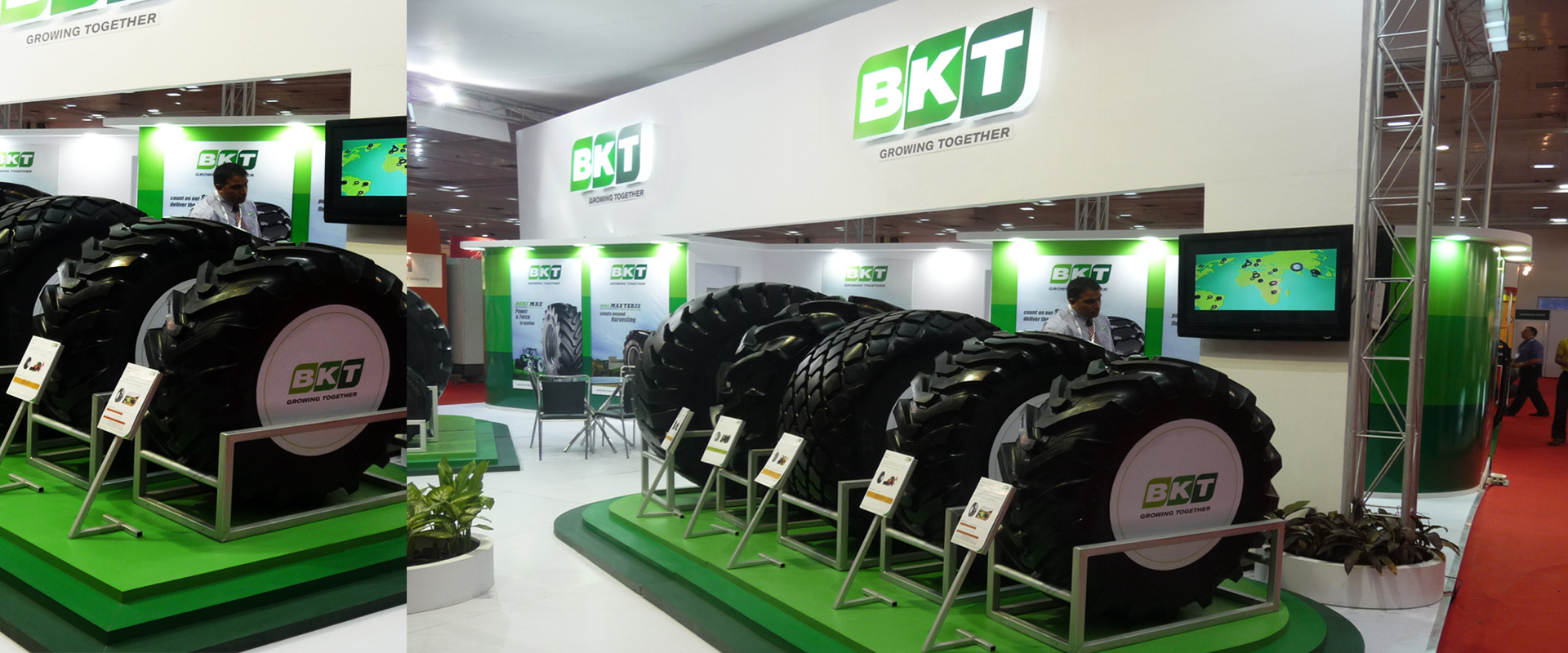 Design & fabriction for International Tyre Expo exhibition, BKT Tyres